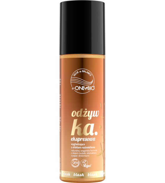 OnlyBio Hair in Balance BLASK Odżywka ekspresowa z efektem rozświetlenia  200 ml -  PROMOCJA