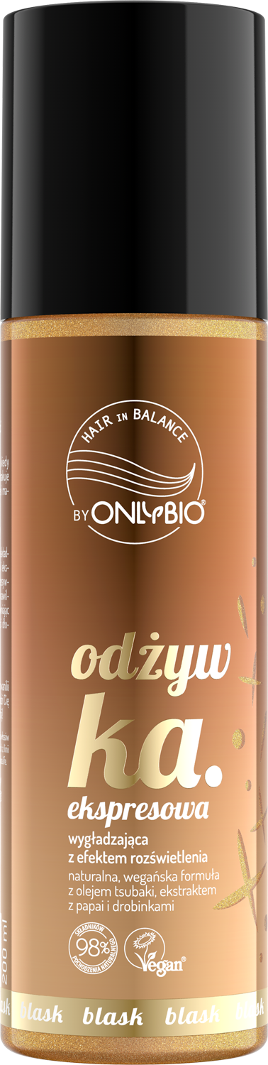 ONLYBIO HAIR in BALANCE  BLASK Odżywka ekspresowa z efektem rozświetlenia 200 ml