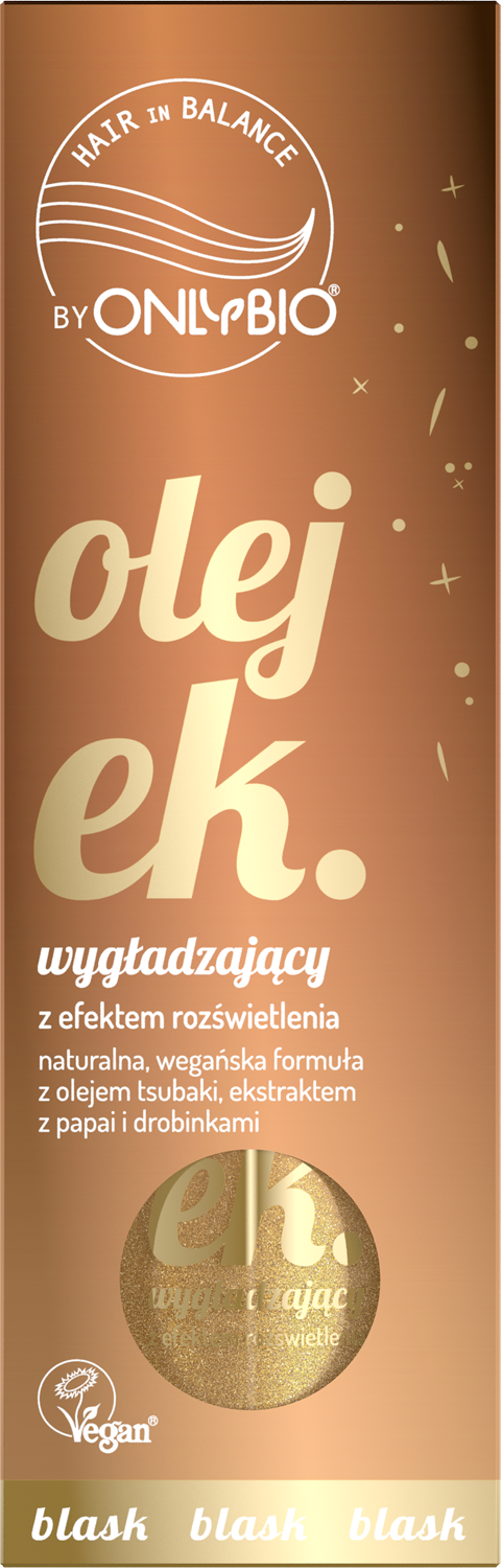 ONLYBIO HAIR in BALANCE  BLASK Olejek wygładzający z efektem rozświetlenia 70 ml