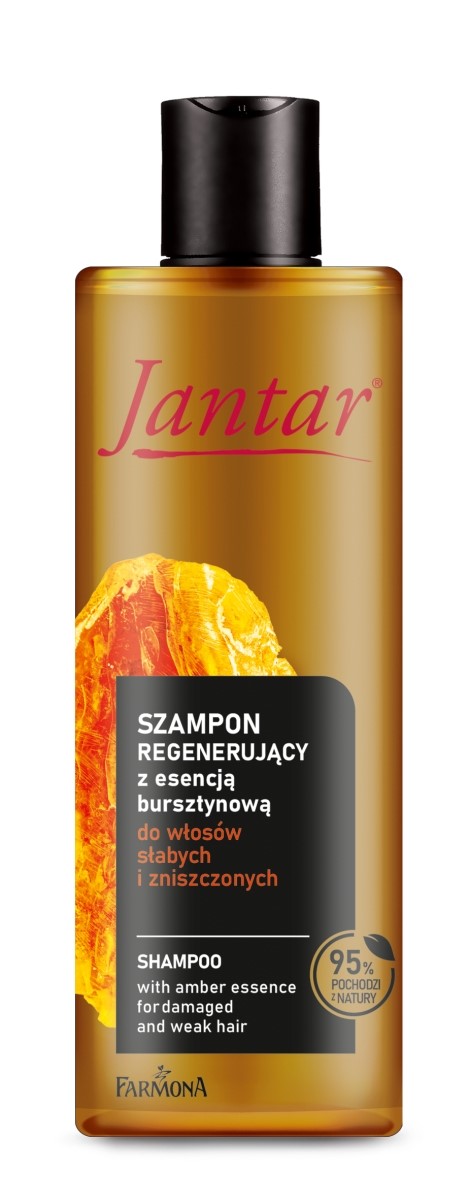 Jantar Szampon regenerujący z esencją bursztynową do włosów zniszczonych 300 ml