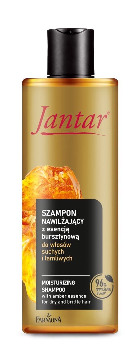 Jantar Szampon nawilżający z esencją bursztynową do włosów suchych i łamliwych 300 ml
