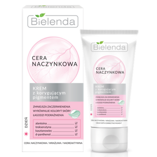 BIELENDA - CERA NACZYNKOWA Krem z korygującym pigmentem 50 ml