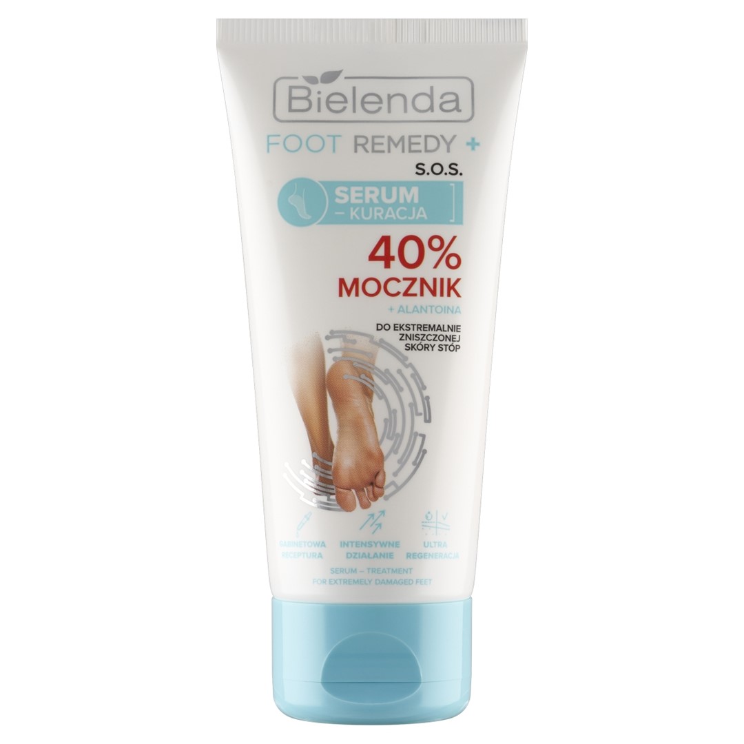 BIELENDA - FOOT REMEDY S.O.S. Serum - kuracja do ekstremalnie zniszczonej skóry stóp 40% mocznik, 50 ml