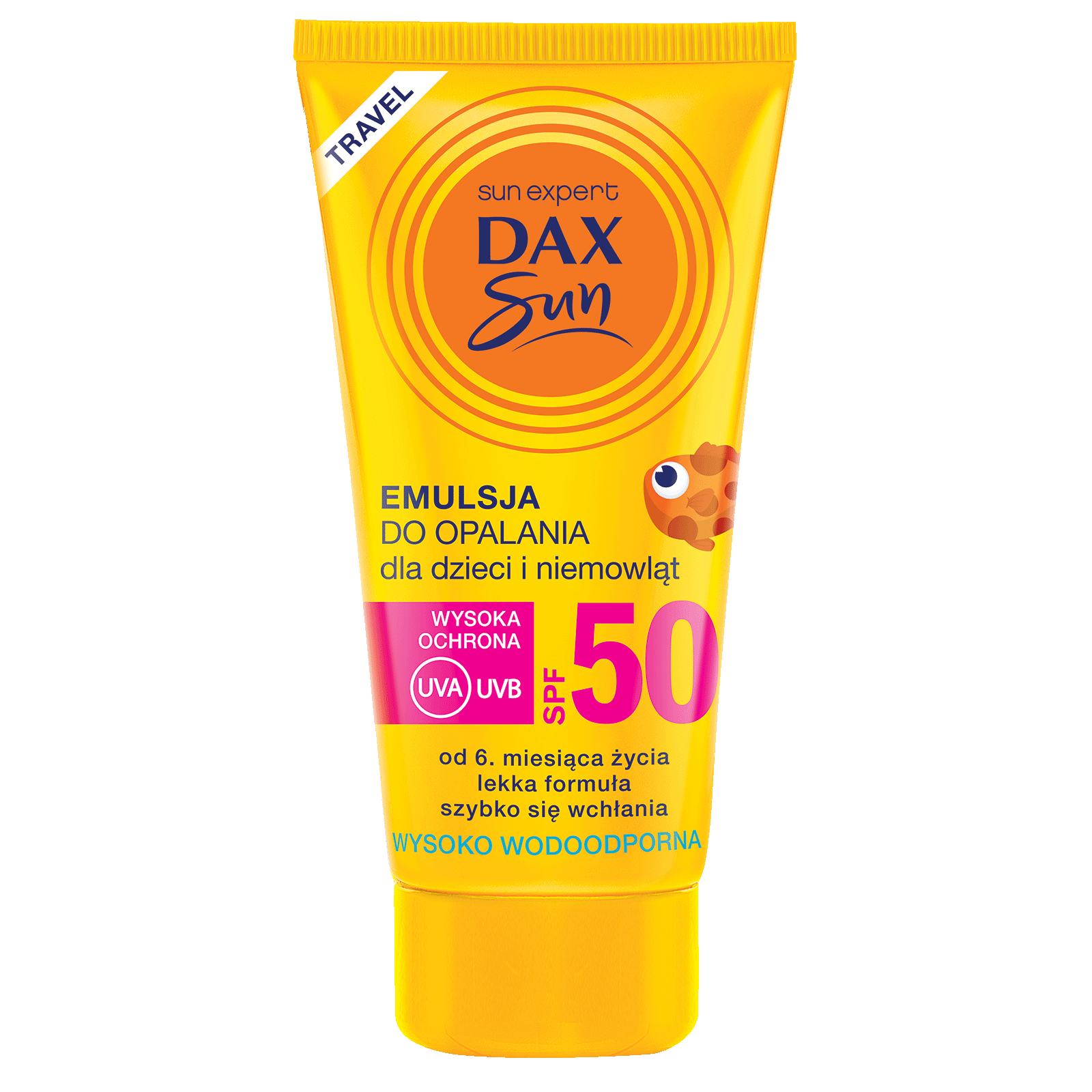 DAX SUN TRAVEL Emulsja do opalania dla dzieci SPF50, 50 ml
