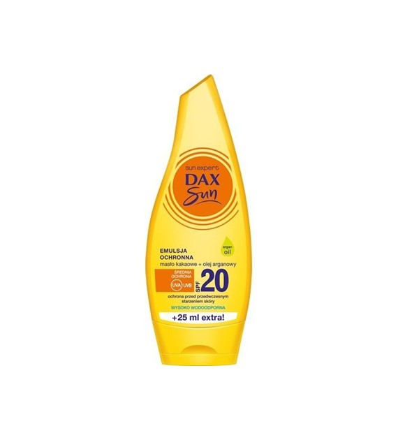 DAX SUN Emulsja ochronna z masłem kakaowym i olejem arganowym SPF20 / 175 ml