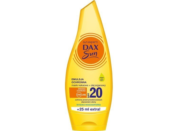DAX SUN Emulsja ochronna z masłem kakaowym i olejem arganowym SPF20 / 175 ml