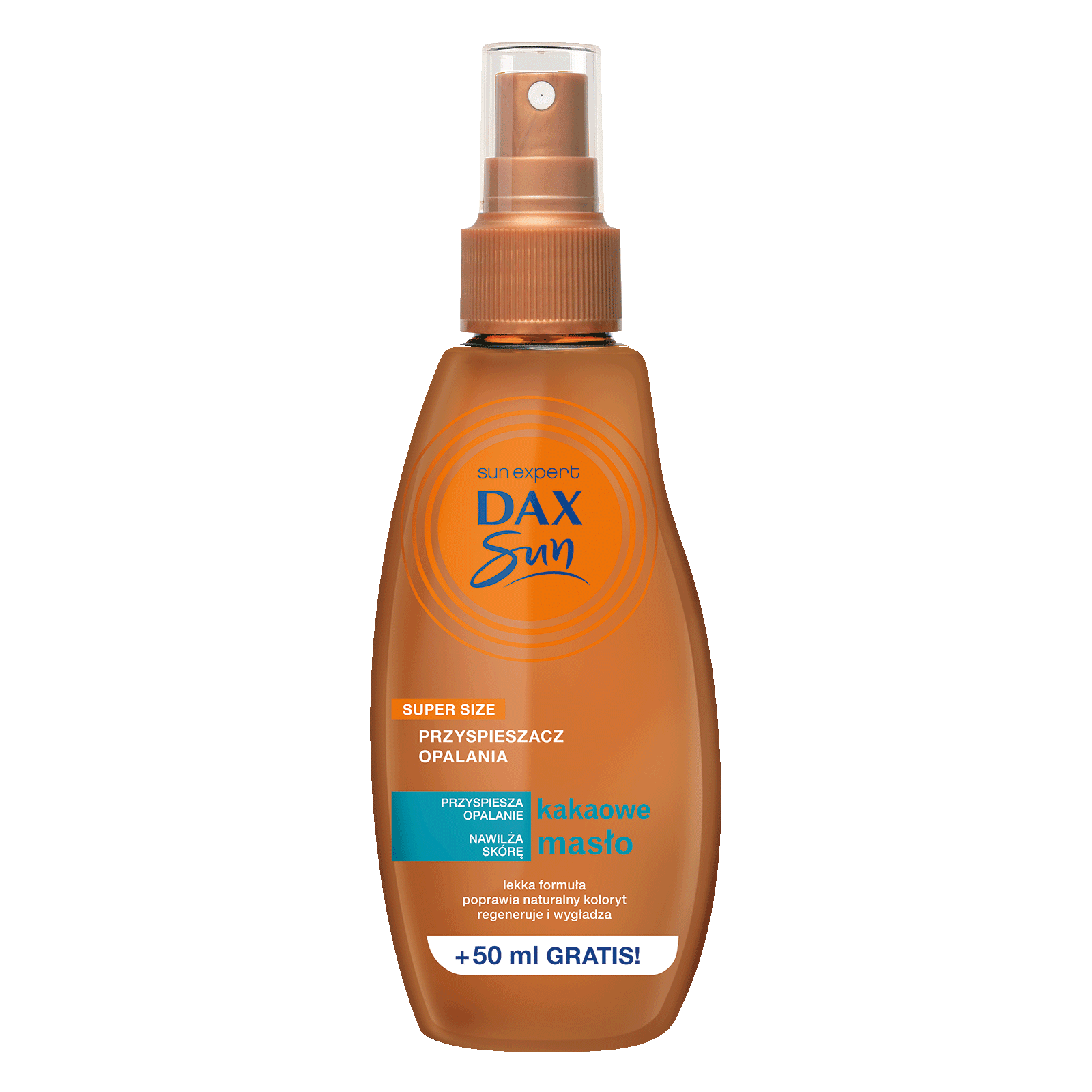 DAX SUN Przyspieszacz z masłem kakaowym i olejem kokosowym w sprayu / 200ml