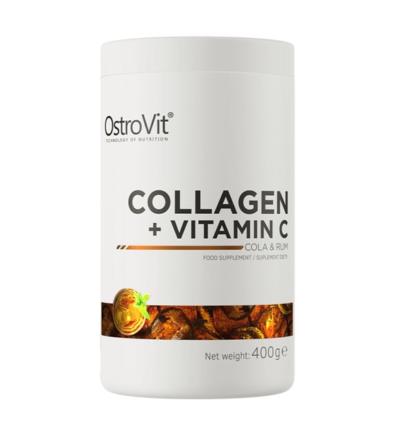 OstroVit Kolagen + Witamina C 400 g cola & rum