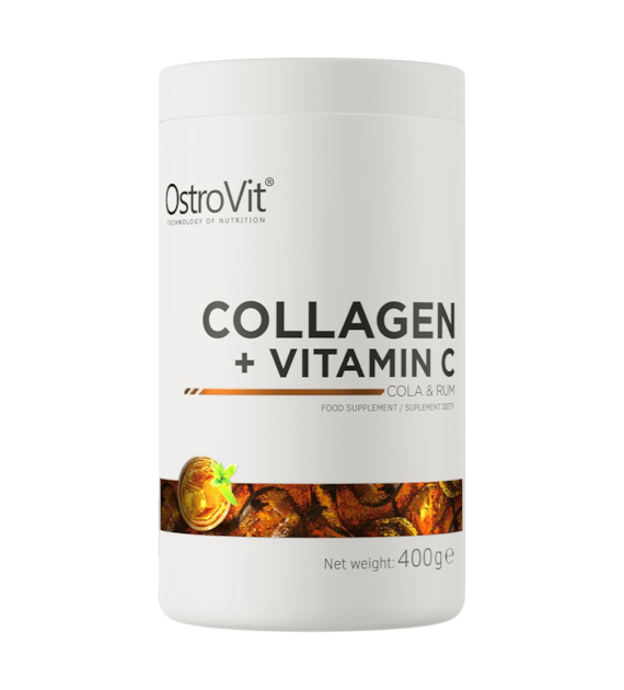 OstroVit Kolagen + Witamina C 400 g cola & rum