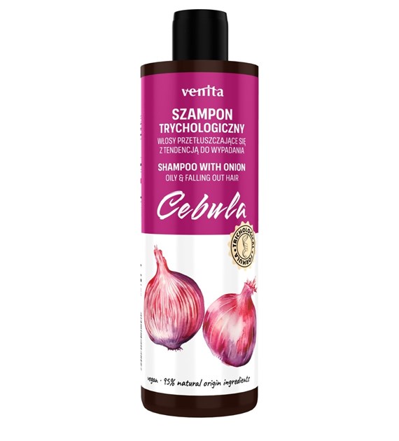 VENITA TRYCHOLOGICZNY SZAMPON DO WŁOSÓW 300ML CEBULA PRZETŁUSZCZAJĄCE SIĘ,WYPADAJĄCE