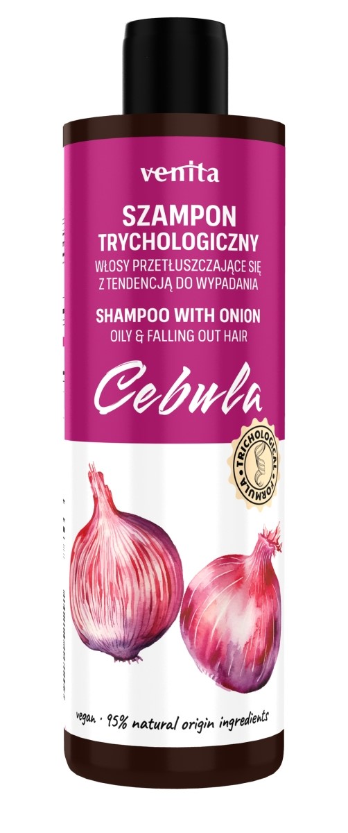 VENITA TRYCHOLOGICZNY SZAMPON DO WŁOSÓW 300ML CEBULA PRZETŁUSZCZAJĄCE SIĘ,WYPADAJĄCE