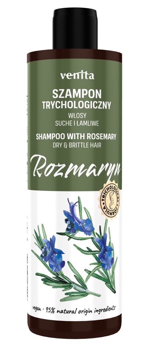 VENITA TRYCHOLOGICZNY SZAMPON DO WŁOSÓW 300ML ROZMARYN PRZETŁUSZCZAJĄCE SIĘ,WYPADAJĄCE