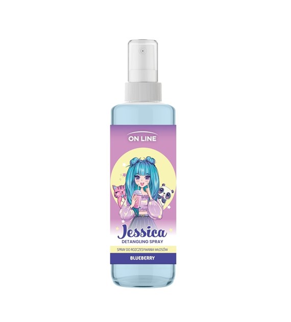 KIDS SPRAY DO WŁOSÓW 200ML JESSICA BLUEBERRY