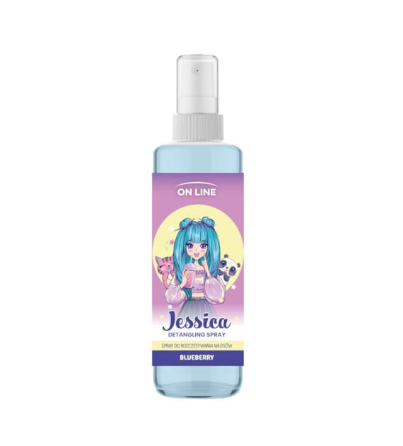 KIDS SPRAY DO WŁOSÓW 200ML JESSICA BLUEBERRY
