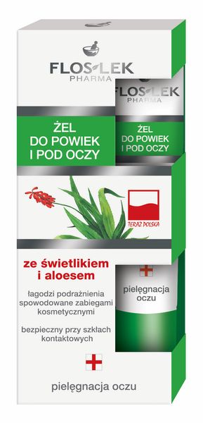 ŻEL DO POWIEK I POD OCZY ZE ŚWIETLIKIEM I ALOESEM   15 ml   VEGAN
