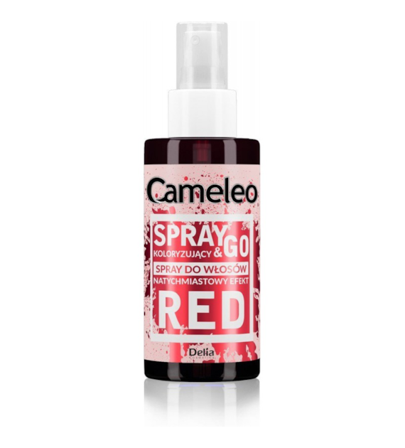 DELIA -   SPRAY&GO DO WŁOSÓW KOLORYZUJĄCY 150ML CZERWONY