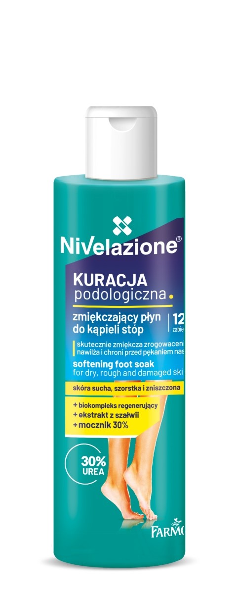 NIVELAZIONE Płyn do kąpieli stóp ZMIĘKCZAJĄCY, 170 ml