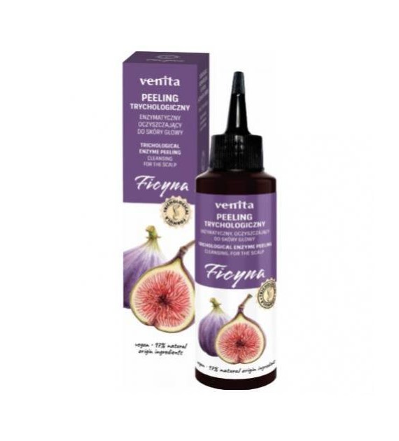 TRYCHOLOGICZNY PEELING DO SKÓRY GŁOWY 100ML FICYNA ENZYMATYCZNY,OCZYSZCZAJĄCY