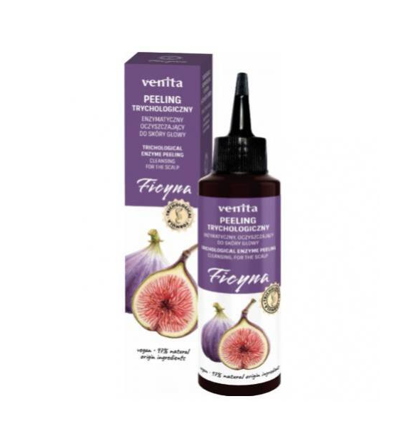 TRYCHOLOGICZNY PEELING DO SKÓRY GŁOWY 100ML FICYNA ENZYMATYCZNY,OCZYSZCZAJĄCY
