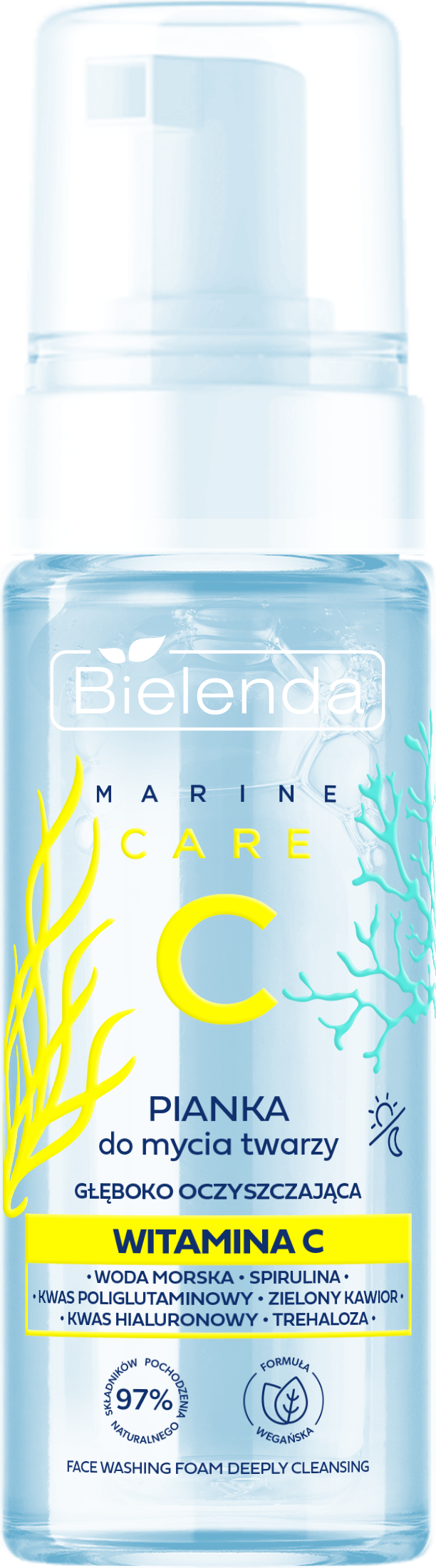 BIELENDA - C MARINE CARE Pianka do mycia twarzy głęboko oczyszczająca, 150 ml
