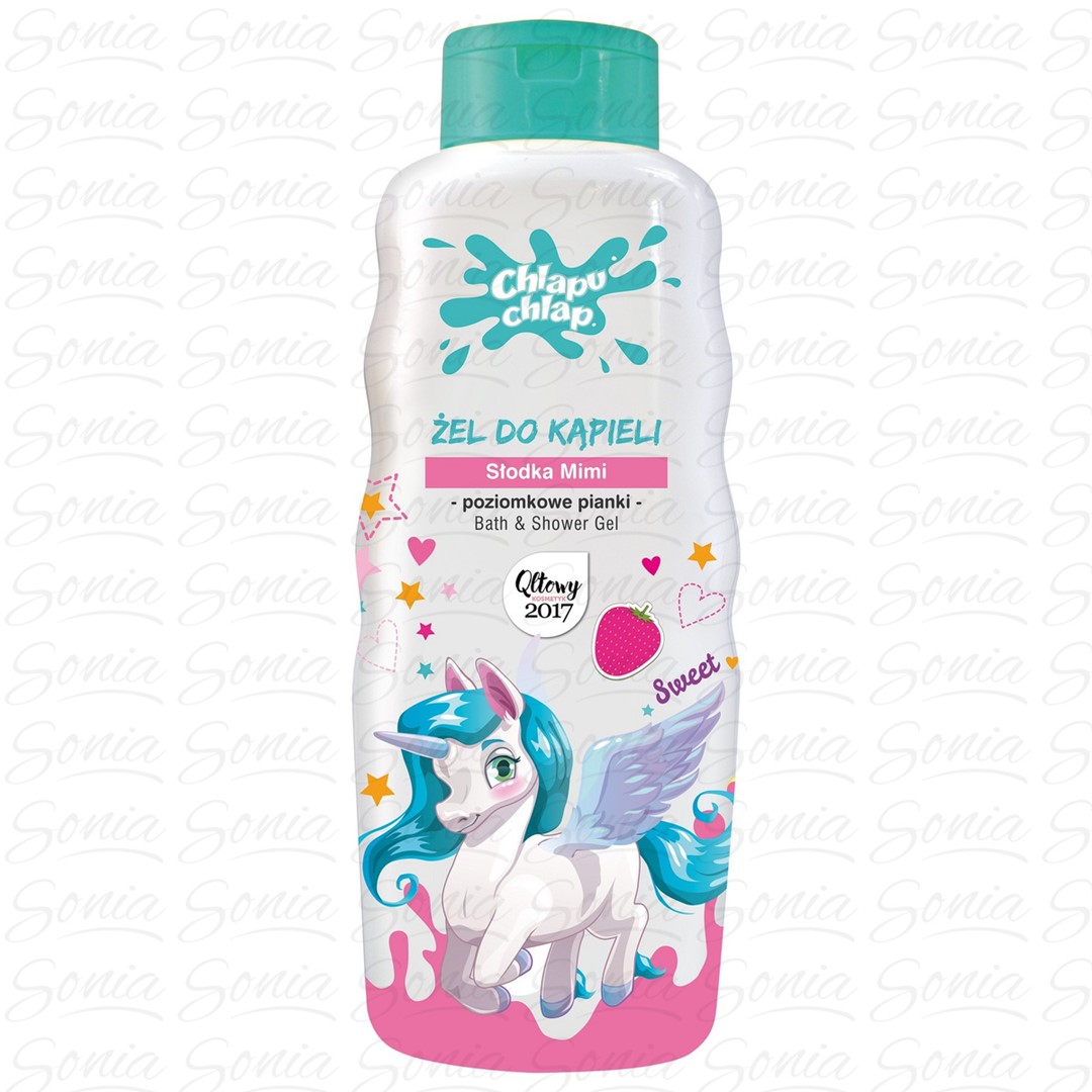 CHLAPU CHLAP ŻEL DO KĄPIELI SŁODKA MIMI 710ML POZIOMKOWE PIANKI