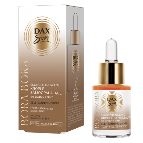 DAX SUN SKONCENTROWANE KROPLE SAMOOPALAJĄCE DO TWARZY BORA BORA 15ML