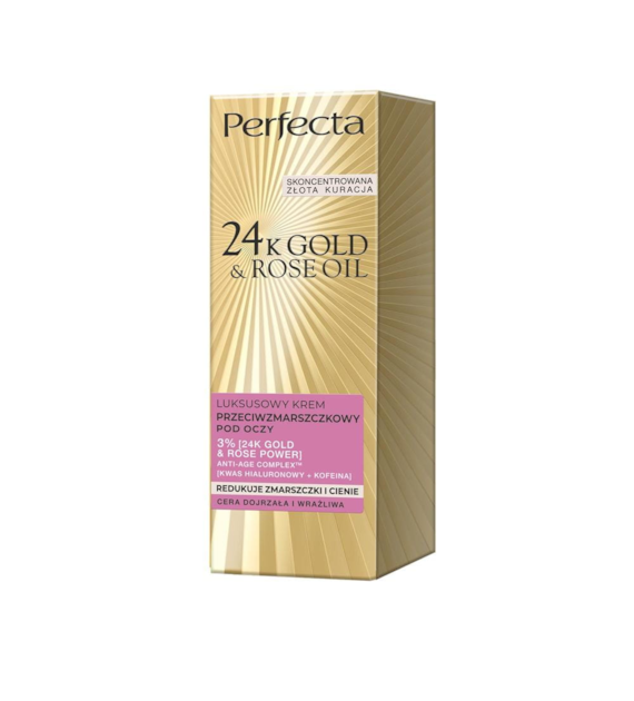 24K GOLD&ROSE KREM POD OCZY 15ML REDUKUJE ZMARSZCZKI I CIENIE