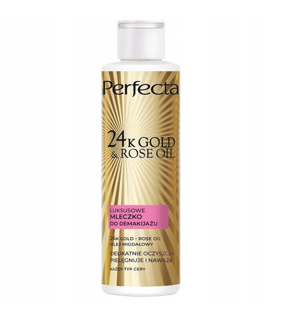 24K GOLD&ROSE MLECZKO DO DEMAKIJAŻU 195ML