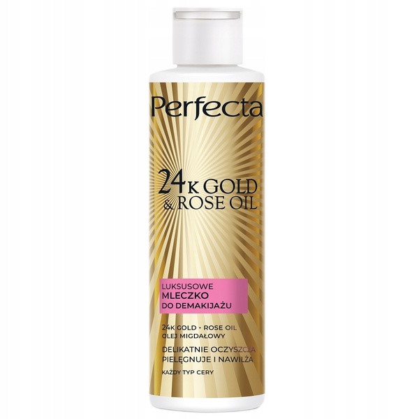 24K GOLD&ROSE MLECZKO DO DEMAKIJAŻU 195ML