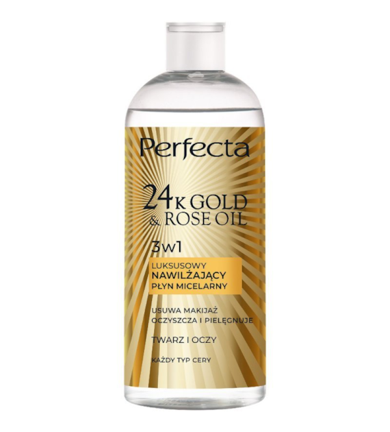 24K GOLD&ROSE PŁYN MICELARNY 400ML NAWILŻAJĄCY KAŻDY TYP CERY