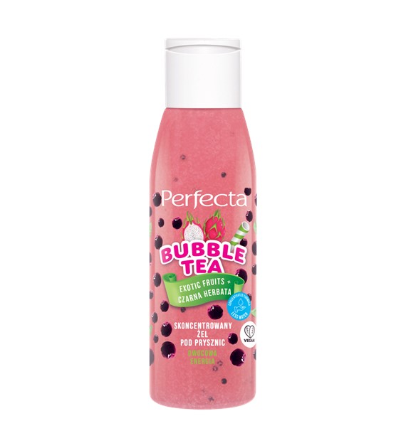 BUBBLE TEA ŻEL POD PRYSZNIC 100ML EXOTIC FRUITS+CZARNA HERBATA OWOCOWA ENERGIA