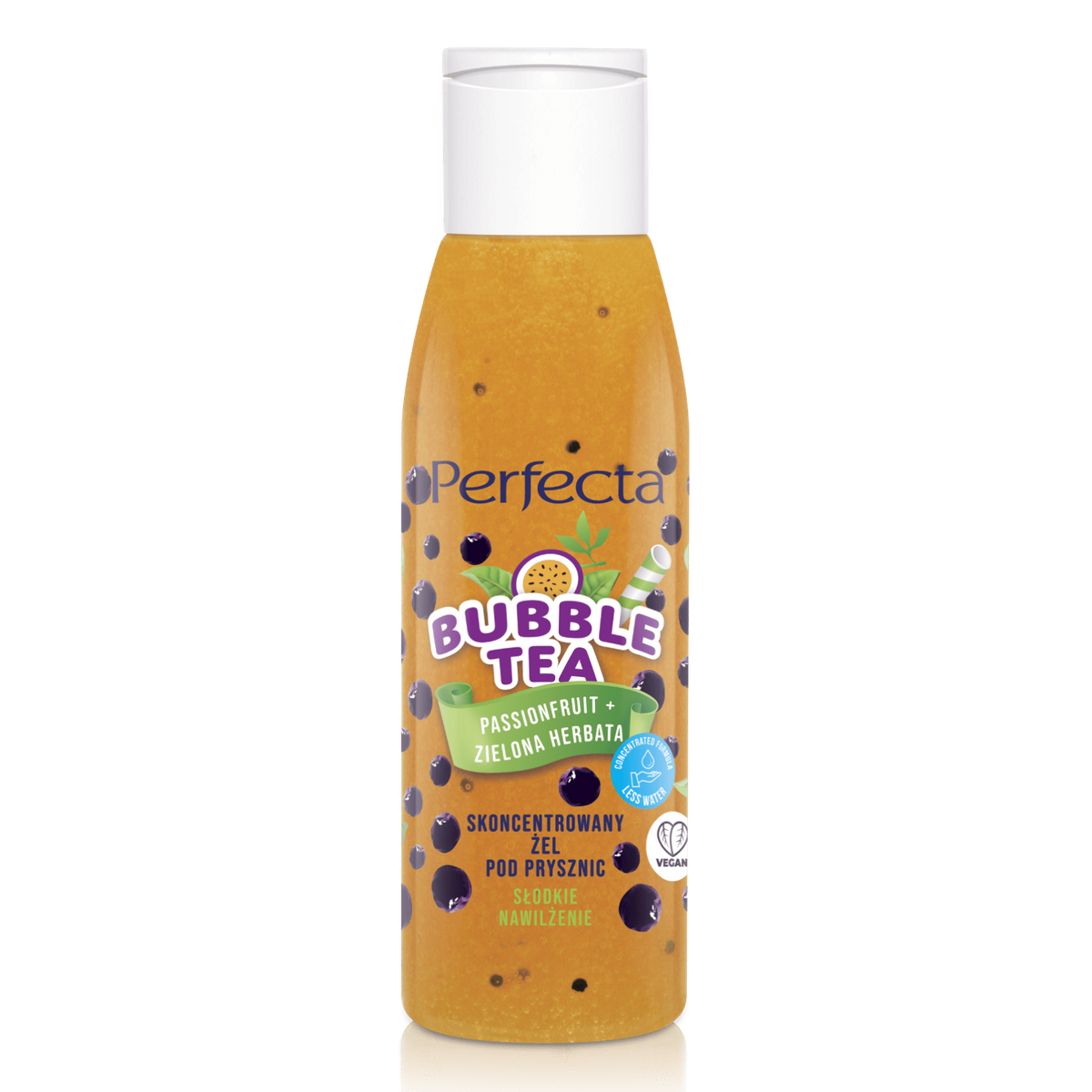 BUBBLE TEA ŻEL POD PRYSZNIC 100ML PASSIONFRUIT+ZIELONA HERBATA SŁODKIE NAWILŻENIE