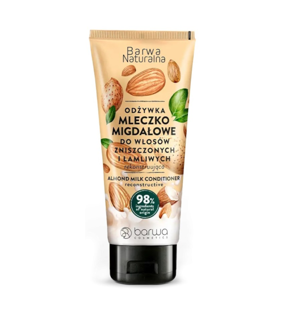 BARWA Naturalna Mleczko Migdałowe Odżywka do włosów zniszczonych i łamliwych 200ml