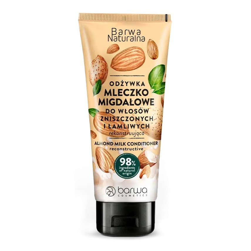 BARWA Naturalna Mleczko Migdałowe Odżywka do włosów zniszczonych i łamliwych 200ml