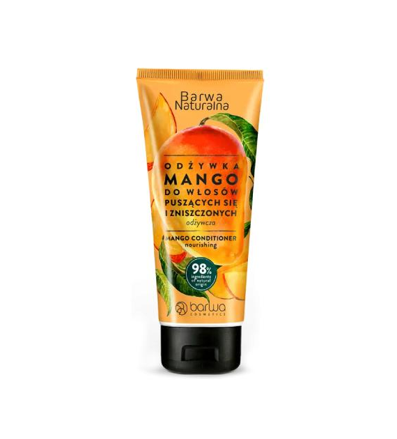 BARWA COSMETICS Barwa Naturalna Odżywka do włosów puszących się i zniszczonych Mango - odżywcza 200ml