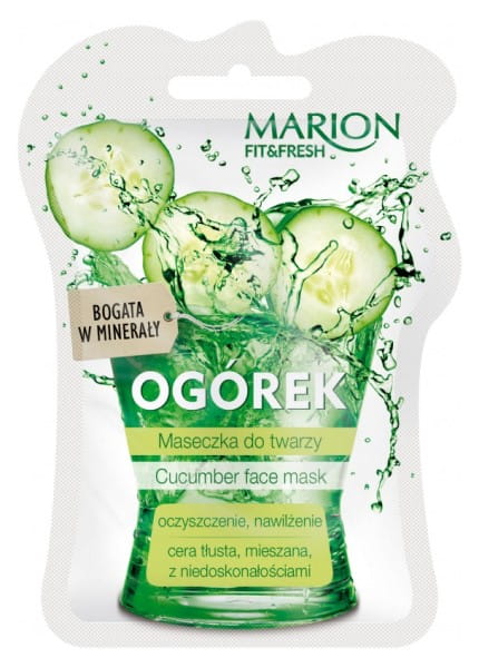 FIT&FRESH MASECZKA DO TWARZY 7.5ML OGÓREK OCZYSZCZENIE,NAWILŻENIE