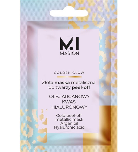 GOLDEN GLOW MASECZKA DO TWARZY PEEL-OFF 6G ZŁOTA METALICZNA