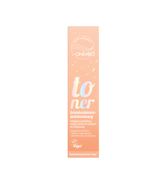 OnlyBio Hair in Balance Toner brzoskwiniowo-śmietankowy 100ml   -  PROMOCJA*