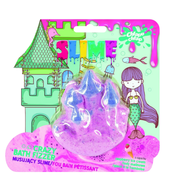 CHLAPU CHLAP Musujący Slime ZAMEK lody malinowe 100G
