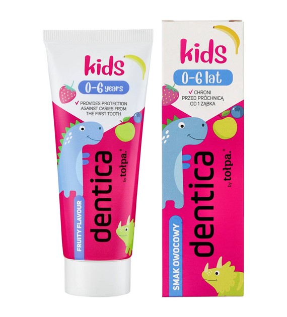 TOŁPA Dentica Pasta do zębów Kids 0-6 owocowa 50ml