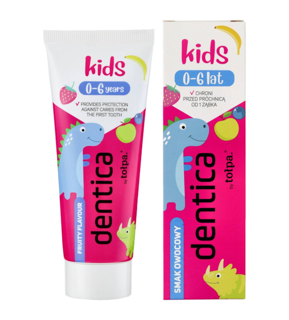 TOŁPA Dentica Pasta do zębów Kids 0-6 owocowa 50ml