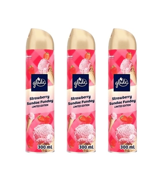 GLADE ESSENCE ODŚWIEŻACZ SPRAY 300ML STRAWBERRY SUNDAY