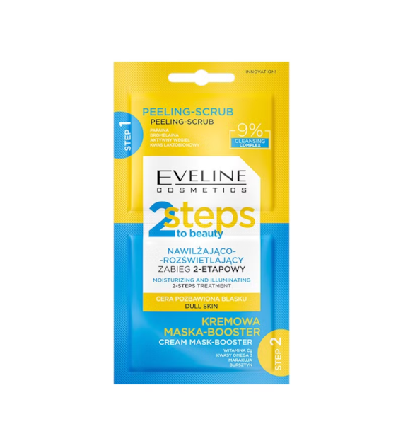 EVELINE 2 STEPS TO BEAUTY NAW-ROZŚWIET ZABIEG 2X4ML PL/ANG