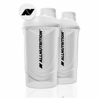 ALLNUTRITION SHAKER 600ML 1 szt OPAL WHITE 2LOGO