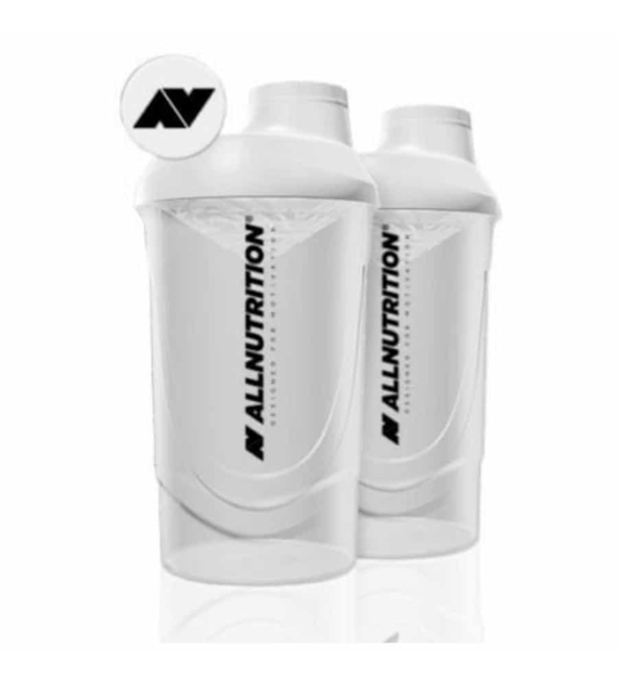 ALLNUTRITION SHAKER 600ML 1 szt OPAL WHITE 2LOGO