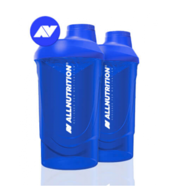 ALLNUTRITION SHAKER 600ML 1 szt STUNNING BLUE 2LOGO