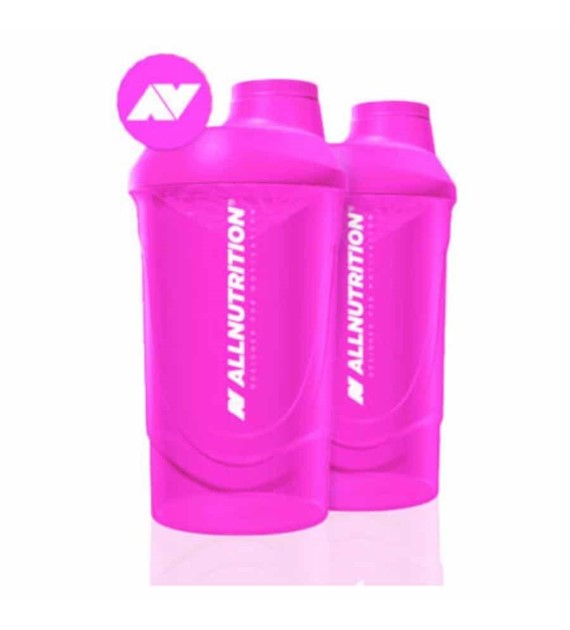 ALLNUTRITION SHAKER 600ML 1 szt SUPER PINK 2LOGO