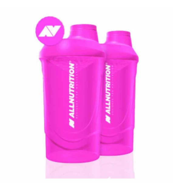 ALLNUTRITION SHAKER 600ML 1 szt SUPER PINK 2LOGO