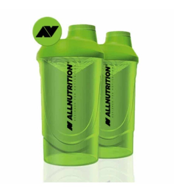 ALLNUTRITION SHAKER 600ML 1 szt GRASS GREEN 2LOGO