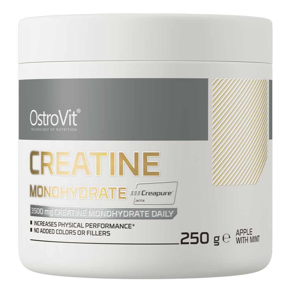 OstroVit Monohydrat Kreatyny Creapure 250 g - Jabłkowo - miętowy